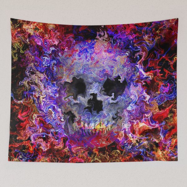 Item preview, Hippie skull designed and sold by VWDigitalPaint.