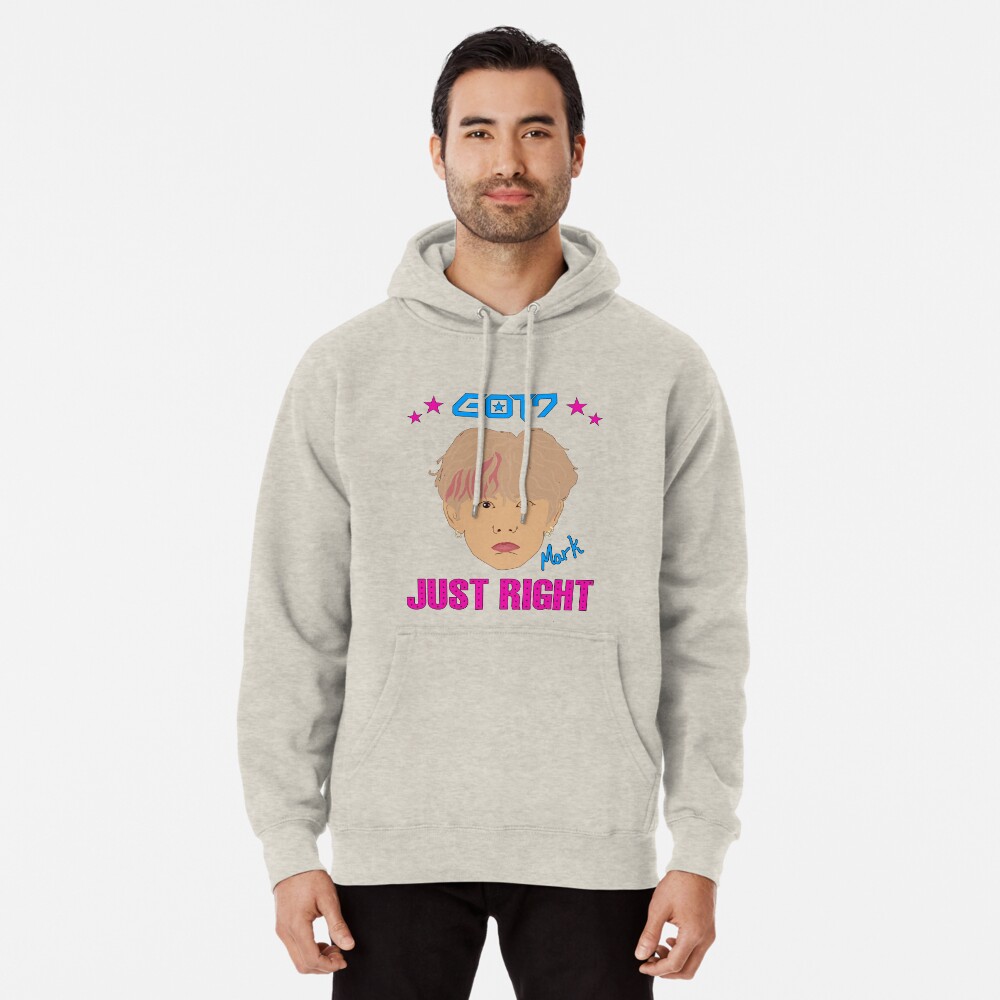 mark just right hoodie