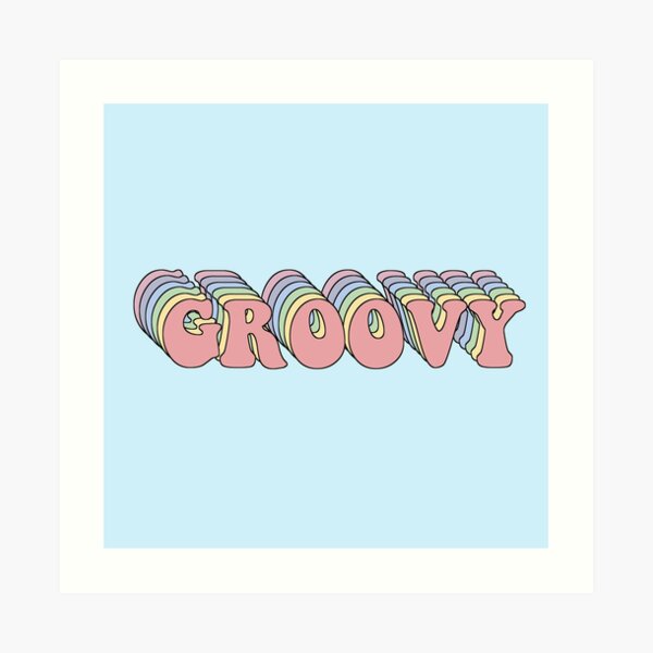 Groovy Retro Art Print