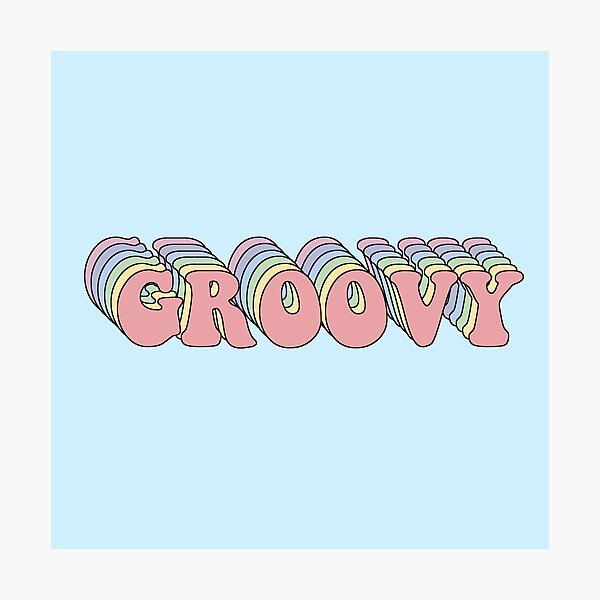 Groovy Retro Photographic Print