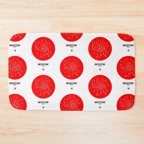 Item preview, Moscow Red Subway Map designed and sold by Irina March.