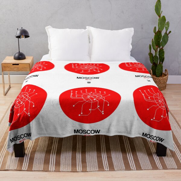 Item preview, Moscow Red Subway Map designed and sold by Irina March.