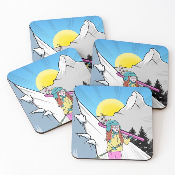 Item preview, Woman Skiiing Zermatt designed and sold by piedaydesigns.