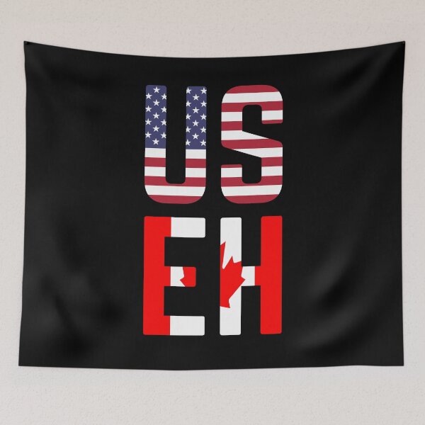 Item preview, USEH America Canada Flag Funny American Canadian designed and sold by LaJCulture.