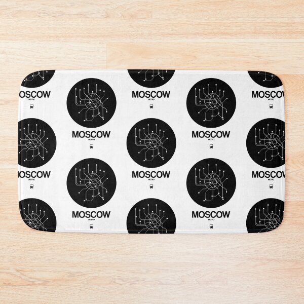 Item preview, Moscow Black Subway Map designed and sold by Irina March.