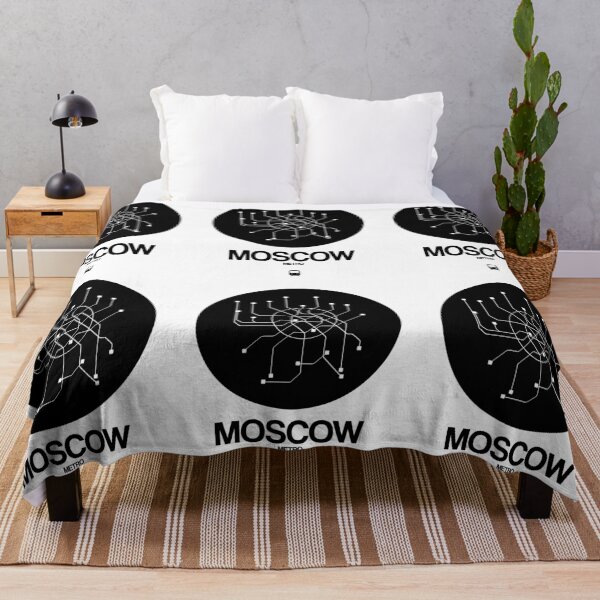 Item preview, Moscow Black Subway Map designed and sold by Irina March.