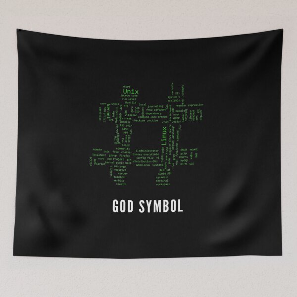 Item preview, God Symbol - Linux/Unix root symbol designed and sold by mstfcntrk.