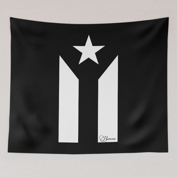 Item preview, Black Puerto Rican Flag designed and sold by inkedtee.