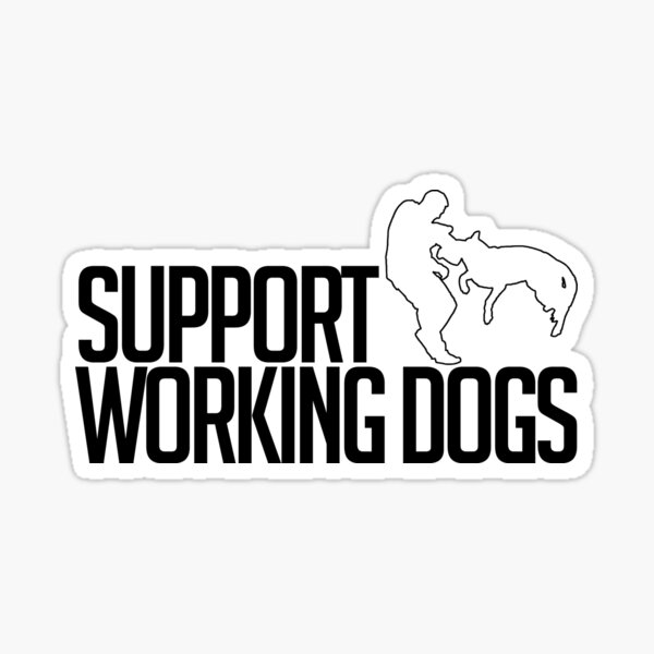 Working Dog Stickers for Sale