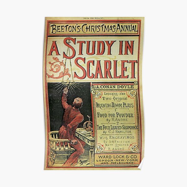 A Study In Scarlet Posters Redbubble