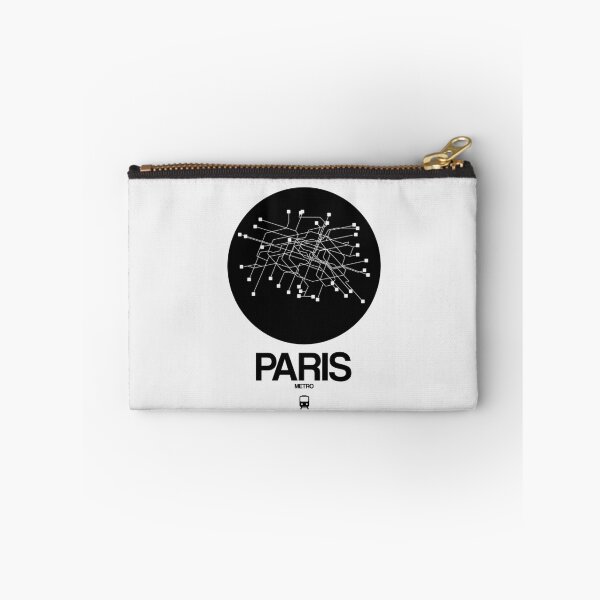 Item preview, Paris Black Subway Map designed and sold by Irina March.