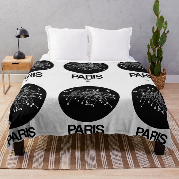 Item preview, Paris Black Subway Map designed and sold by Irina March.