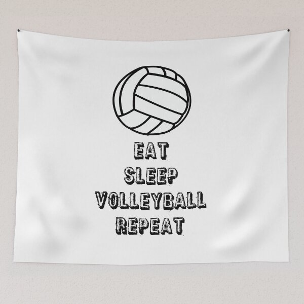 Item preview, Sticker - Eat Sleep Volleyball Repeat  designed and sold by StickersStore.