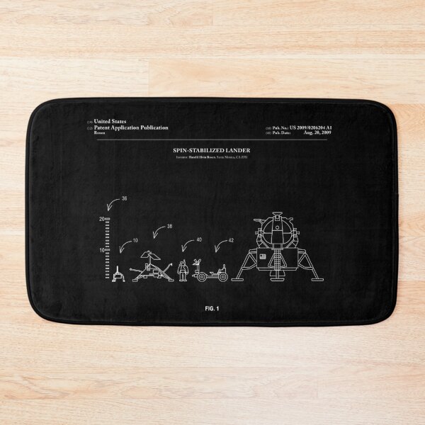 Item preview, Space Lander Patent - Black designed and sold by FinlayMcNevin.
