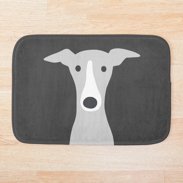 Greyhound | Italian Greyhound | Cute Whippet Dog Bath Mat