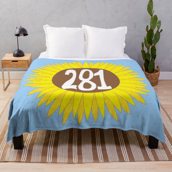 Item preview, Hand Drawn Texas Sunflower 281 Area Code designed and sold by itsrturn.