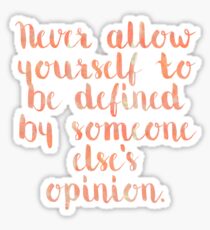 Defined Quote Sticker