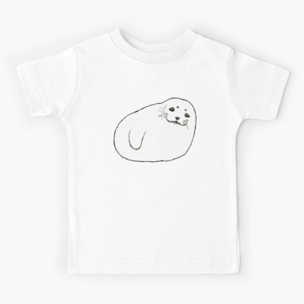 Cute Harp Seal Pup Kids T Shirt By Scubadoodles Redbubble - cute harp seal shirt roblox