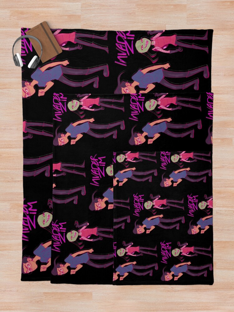 "Invader Zim Original Artwork " Throw Blanket for Sale by Kittyxkato