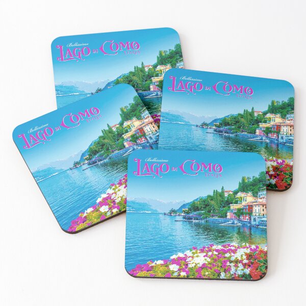 Item preview, Lake Como Nouveau Travel Poster (in Italian) designed and sold by travelwitheric.