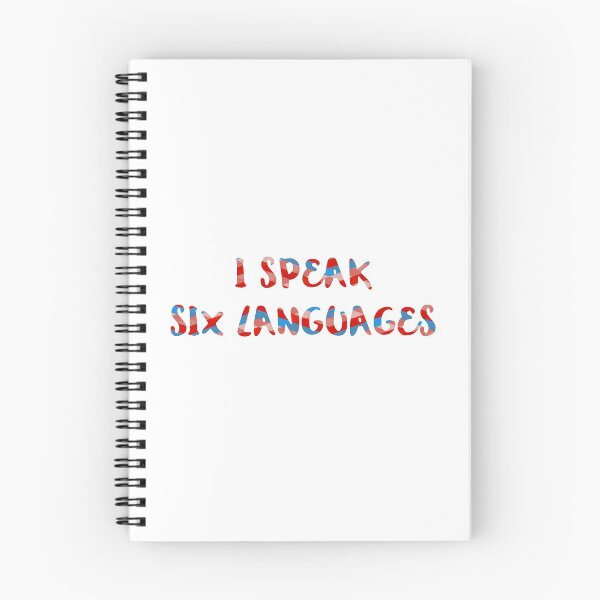 Item preview, I Speak Six Languages designed and sold by Theatre Thoughts.