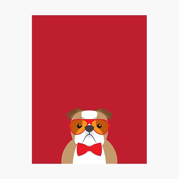 Item preview, Stylish Bulldog with Retro Sunglasses designed and sold by sperostudios.