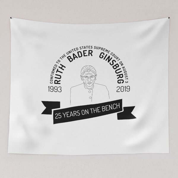 Item preview, RBG | Ruth Bader Ginsburg (25th Anniversary Commemorative) Tote designed and sold by countercolour.