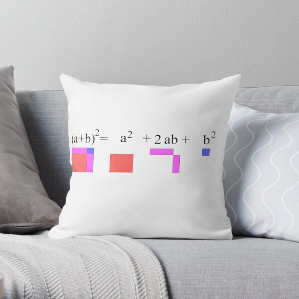 Visualization of Binomial Expansion for the 2nd Power  #Visualization #Binomial #Expansion #Power Throw Pillow