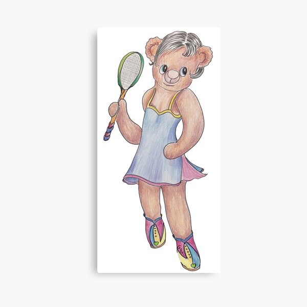 Tracy Bear Tennis Champion Canvas Print