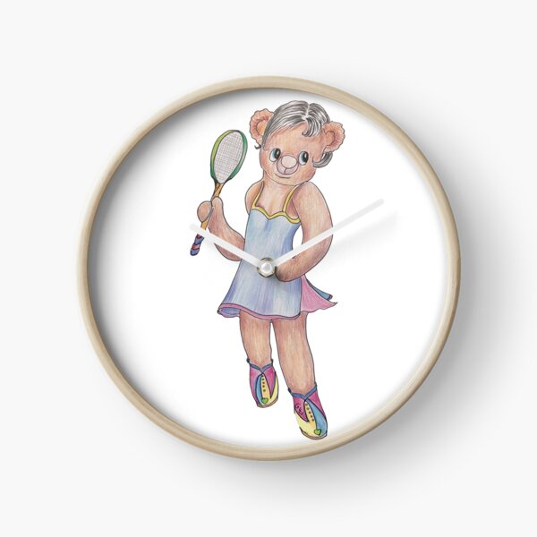 Tracy Bear Tennis Champion Clock