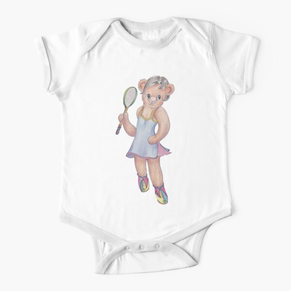 Tracy Bear Tennis Champion Short Sleeve Baby One-Piece