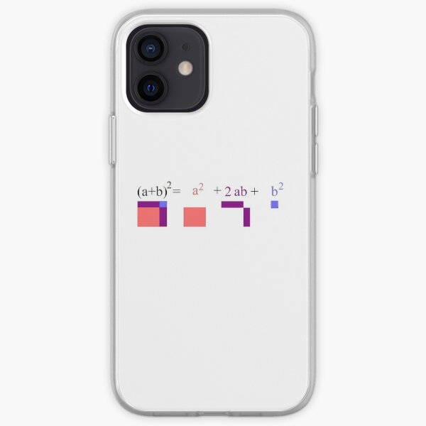 Visualization of Binomial Expansion for the 2nd Power  #Visualization #Binomial #Expansion #Power iPhone Soft Case