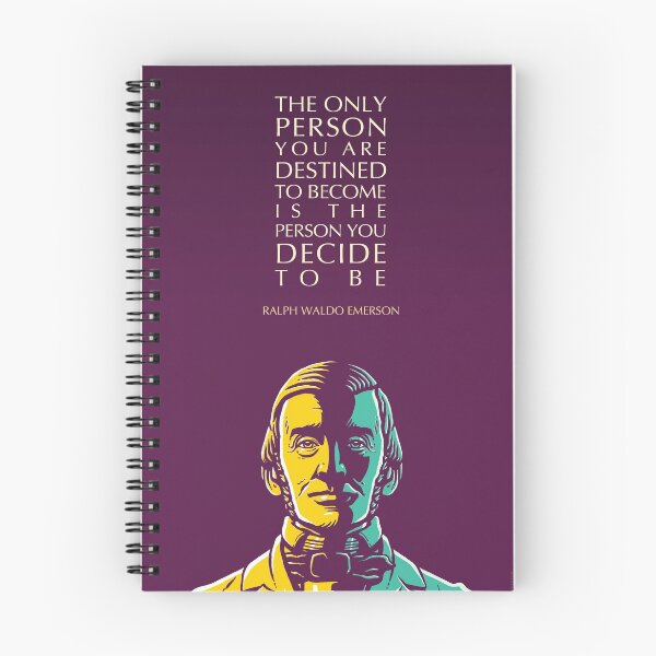 Item preview, Ralph Waldo Emerson Inspirational Quote: The Only Person You Are Destined To Become designed and sold by Elvin Dantes.