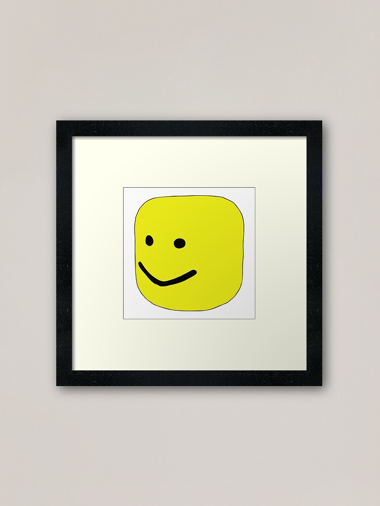 Top Selling Roblox Oof Framed Art Print By Renytaoge Redbubble - roblox off white belt