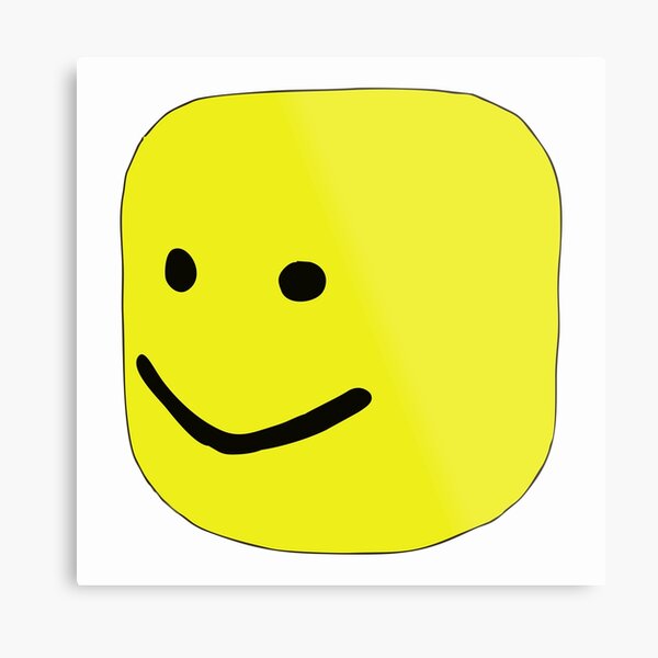 Roblox Metal Prints Redbubble - create meme oof oof roblox avatars roblox noob face smile pictures meme arsenal com