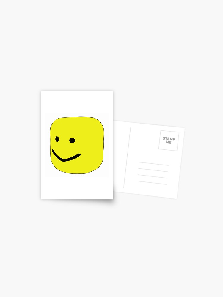 Top Selling Roblox Oof Postcard By Renytaoge Redbubble - team smiley baseball top roblox