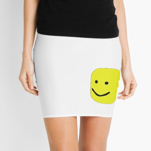 Roblox Oof Mini Skirts Redbubble - bubbles ugly face roblox