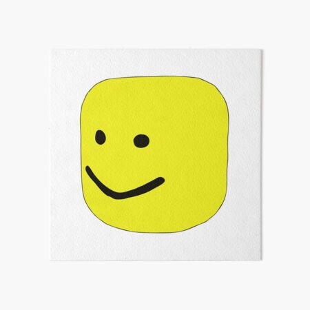 Oof Wall Art Redbubble - roblox oof head song