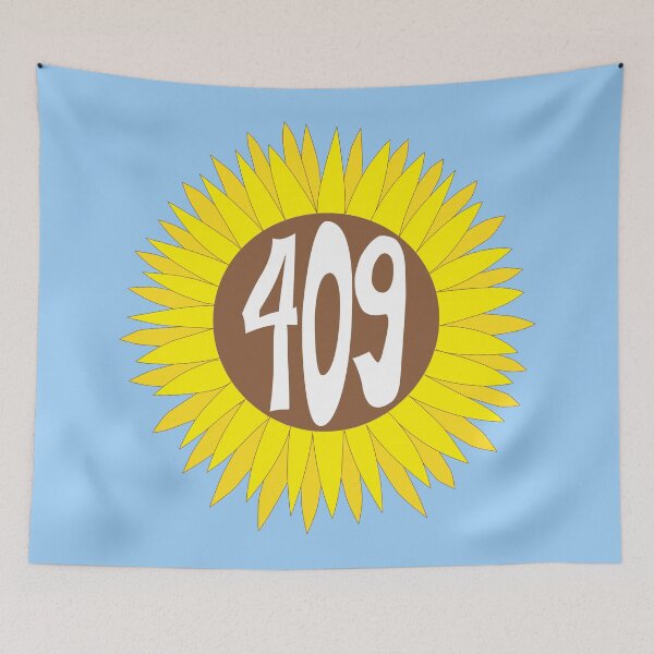 Item preview, Hand Drawn Texas Sunflower 409 Area Code designed and sold by itsrturn.