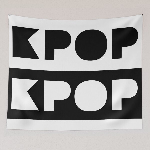 Item preview, Kpop Black and White Typography Collection designed and sold by BetweenTwoPages.