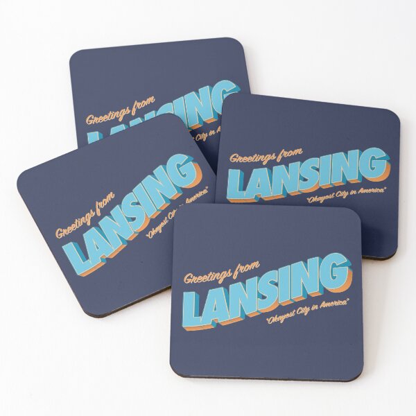 Item preview, Greetings From Lansing - Okayest City in America - Michigan designed and sold by thesadsquatch.