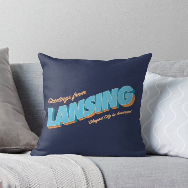 Item preview, Greetings From Lansing - Okayest City in America - Michigan designed and sold by thesadsquatch.