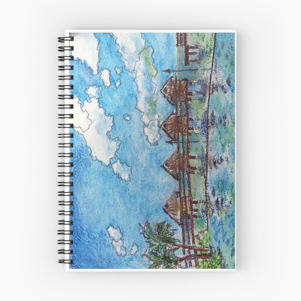 Item preview, Bungalows de agua, Moorea Polinesia Francesa designed and sold by bjengcomix.