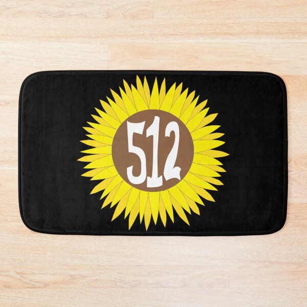 Artikelvorschau, Handgezeichnete Texas Sunflower 512 Vorwahl entworfen und verkauft von itsrturn.