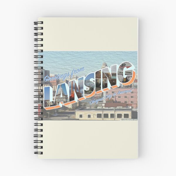 Item preview, Lansing Postcard - Greetings from Americas Okayest City - Michigan designed and sold by thesadsquatch.