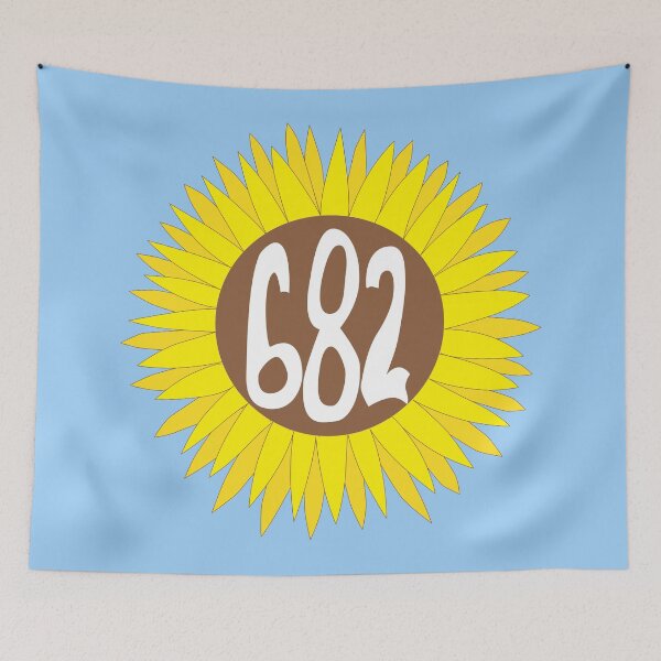 Item preview, Hand Drawn Texas Sunflower 682 Area Code designed and sold by itsrturn.