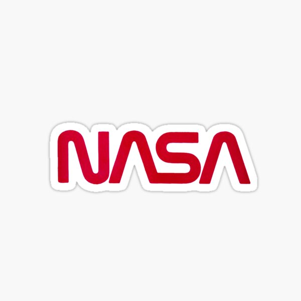 Nasa Original rotes Logo Sticker