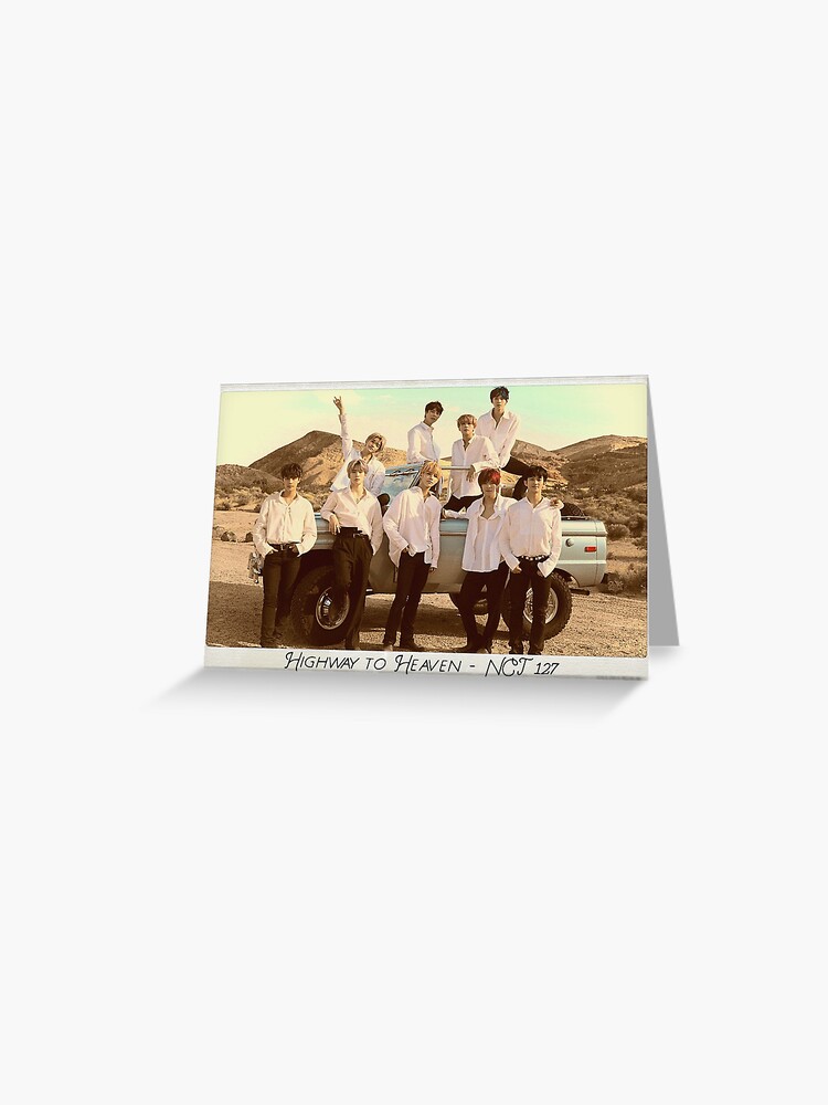 Thumbnail 1 of 2, Greeting Card, NCT 127 Highway to Heaven vintage designed and sold by PaperMoonKPOP.