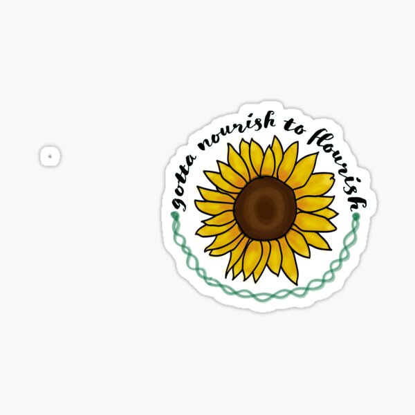 Healthy Sunflower Sticker