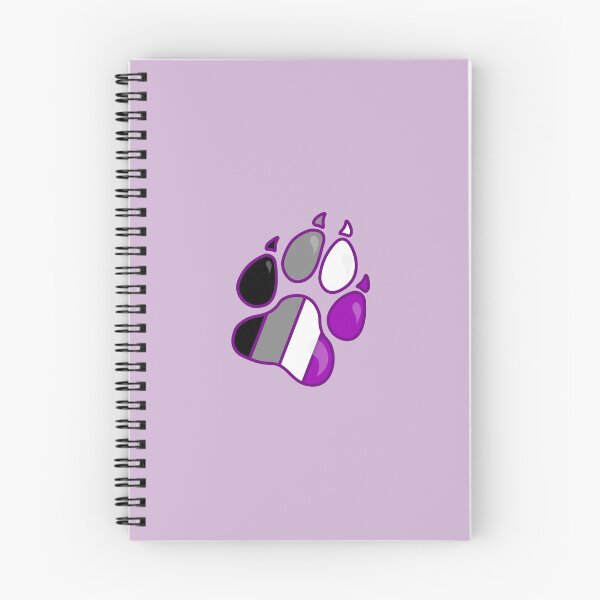 Item preview, Asexual Pride Furry Dog Paw Print designed and sold by Morgan Johnsen.